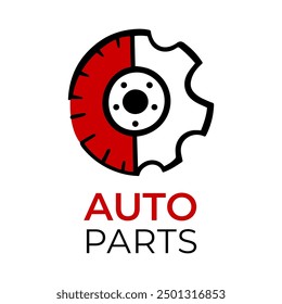Vector logo of car parts, auto repair