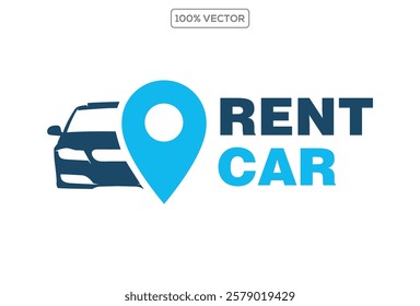 Vector logo for a car rental auto logo