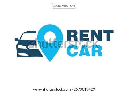 Vector logo for a car rental auto logo