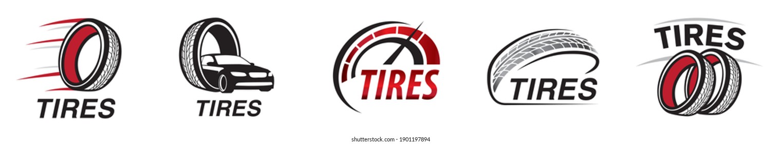 Vector Logo Of A Car Tire Store Or Service