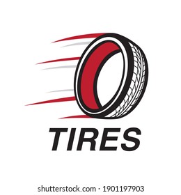 Vector logo of a car tire store or service