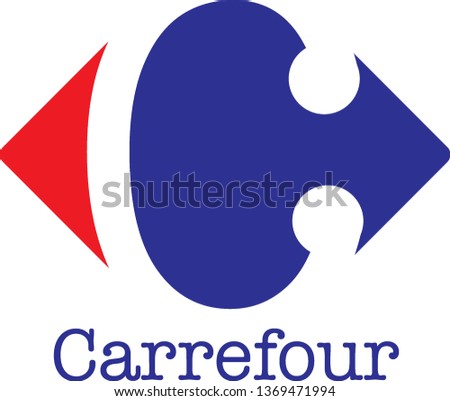 vector logo of carrefour