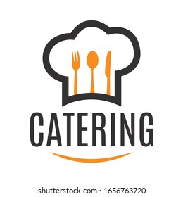 Vector logo of catering, restaurant and serving