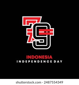 vector logo Celebrating Indonesia's 79th Independence Day