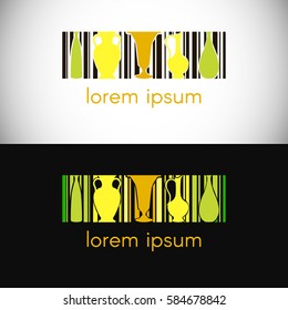Vector logo for ceramic workshop. Concept design logo
