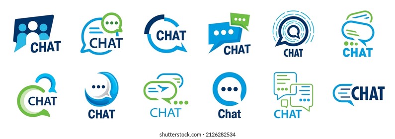 Logo vector de una empresa de chat, bot y consultoría