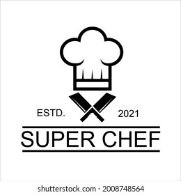 Vector logo for chef kitchen