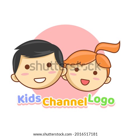 vector logo child. Kids Channel Logo