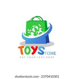 vector logo for children's toy shop brand