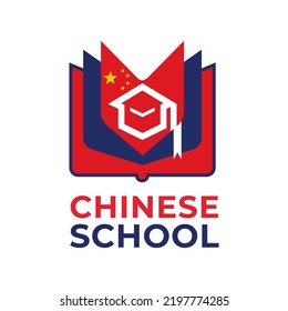 Vector logo of the Chinese language school