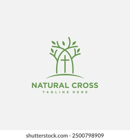 vector logo church nature. logo inspiration