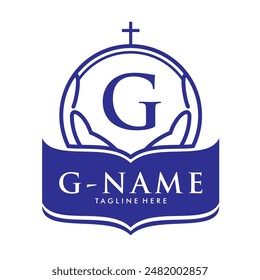 Vector logo for a church using the letter G in it which means GOD