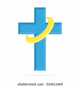  Vector logo for churches and Christian organizations cross.  