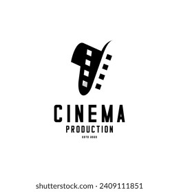 vector logo cinema, roll film negative