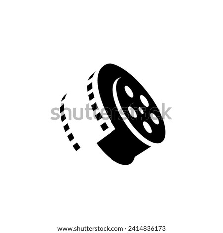 vector logo cinema, roll film vector	