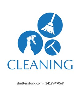 vector logo for cleaning service