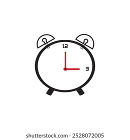 vector logo clock to look cool and to know the time