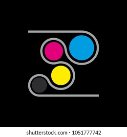 Vector logo CMYK, Printing