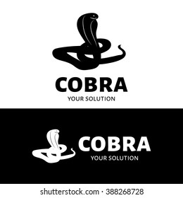 Vector logo Cobra. Brand logo in the shape of a Cobra