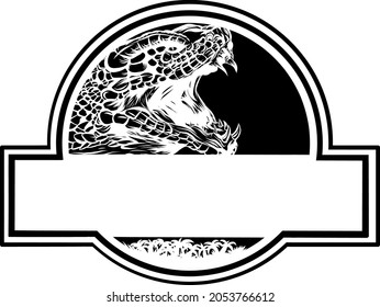 vector logo Cobra head - color illustration design