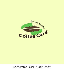 vector logo coffee care icon template. simple vector illustration