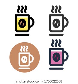 Vector Logo of Coffee Glass Icon