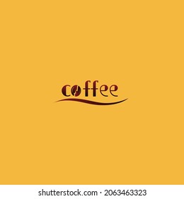 vector logo coffee grain for cafe