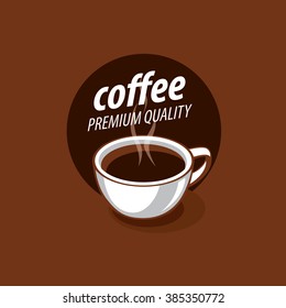 vector logo for coffee, hot drink illustration