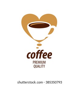 vector logo for coffee, hot drink illustration