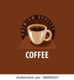vector logo for coffee, hot drink illustration