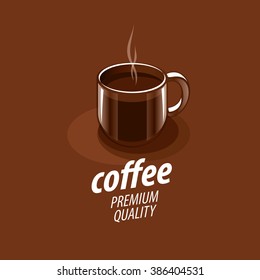 vector logo for coffee, hot drink illustration