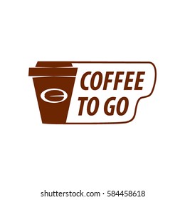 vector logo for coffee, hot drink illustration