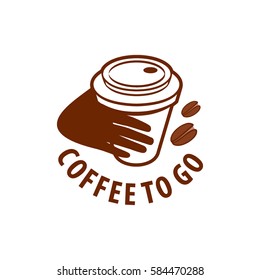vector logo for coffee, hot drink illustration