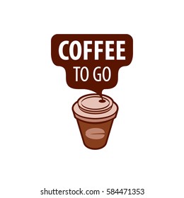 vector logo for coffee, hot drink illustration