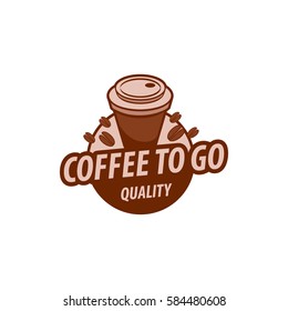 vector logo for coffee, hot drink illustration