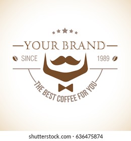 Vector logo for coffee house or coffee brand
