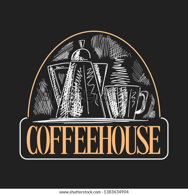 Vector Logo Coffee House Decorative Signage Stock Vector (Royalty Free ...