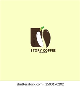 Vector logo coffee icons template. coffee with story. brand, business vector illustration