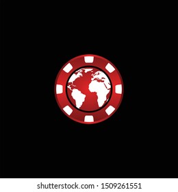 Vector Logo Coin Casino Chips