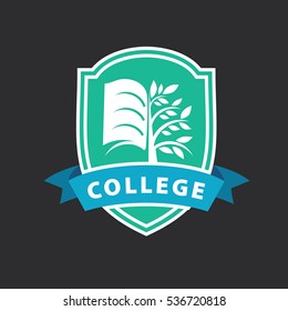 Vector Logo College Stock Vector (Royalty Free) 536720818 | Shutterstock