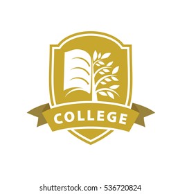 Vector Logo College Stock Vector (Royalty Free) 536720824 | Shutterstock