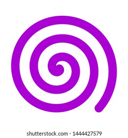 Vector logo color purple circular line