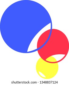vector logo of colorful circle
