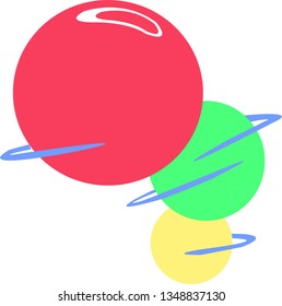vector logo of colorful circle