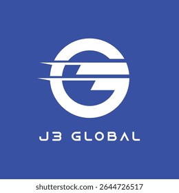 vector logo combination of letters J, G and number 3