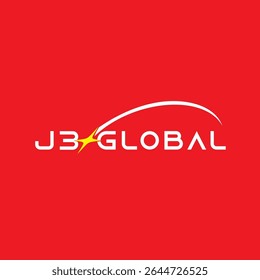 vector logo combination of letters J, G and number 3