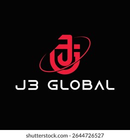 vector logo combination of letters J, G and number 3
