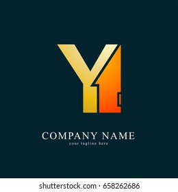Vector Logo Combine House with Letter Y . Real Estate , Property and Construction logo for Business Sign