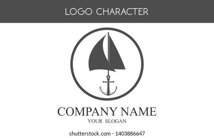 vector logo for companies related to marine.
style: simple, iconic, modern.