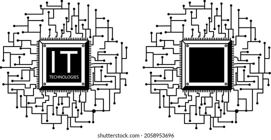 Vector logo for IT company